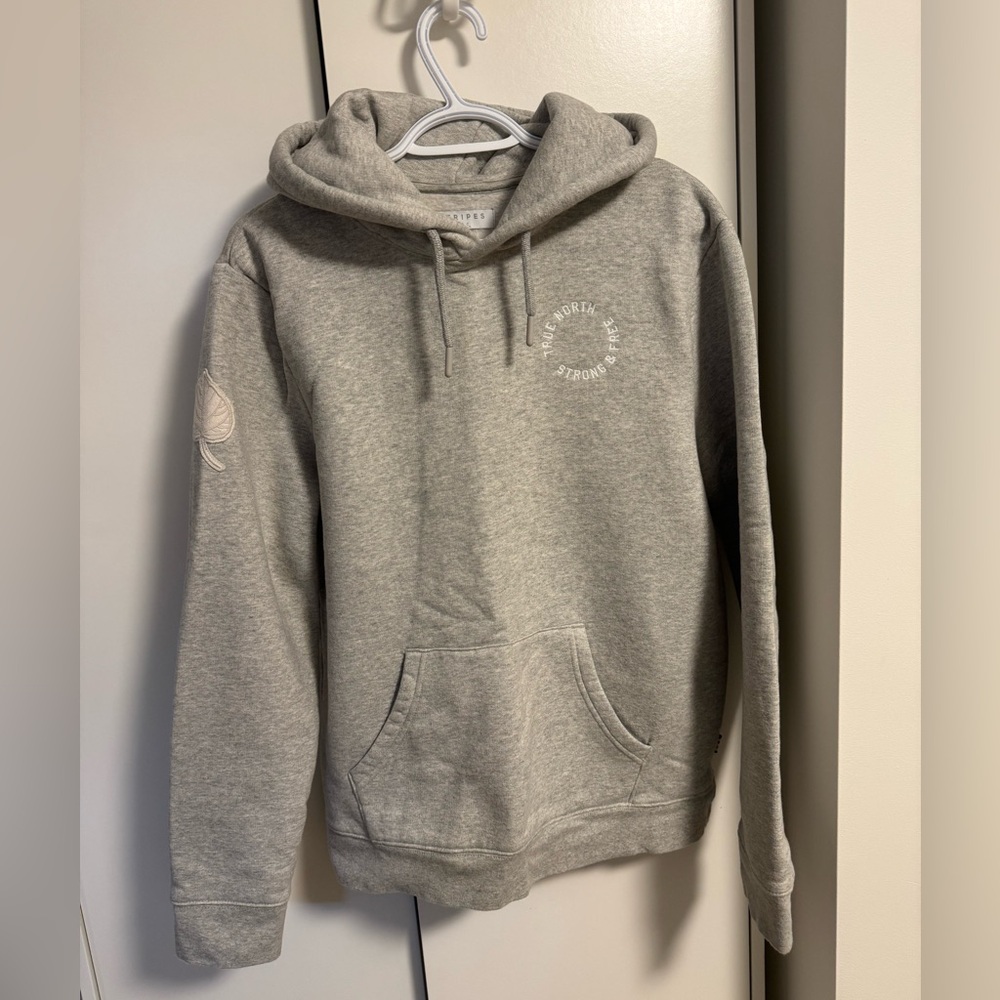 HBC Stripes Heather Gray Hoodie